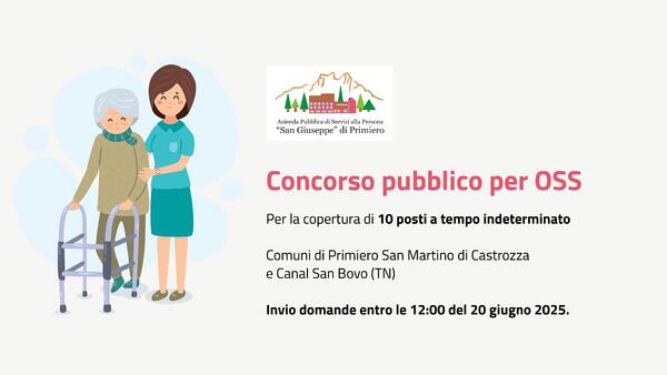 Bando di concorso per Operatore Socio Sanitario