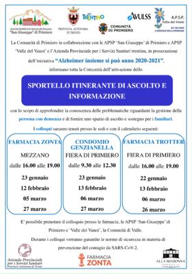 Sportello itinerante di ascolto e informazione