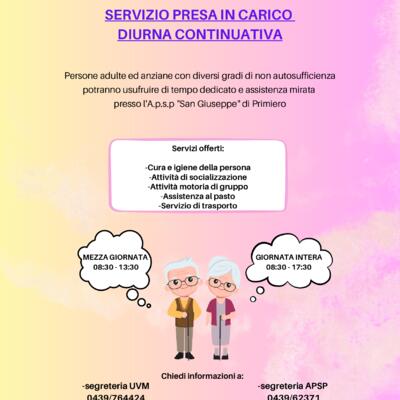 Locandina Servizio Presa in Carico Diurna Continuativa