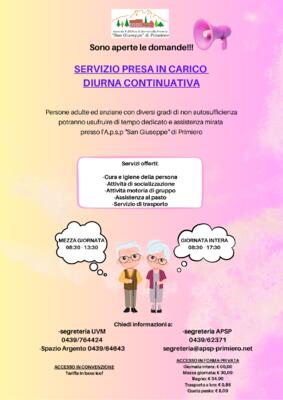 Locandina Servizio Presa in Carico Diurna Continuativa