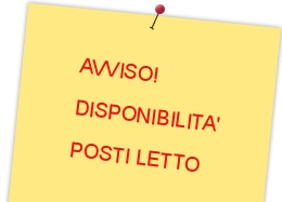 Avviso disponibilità posto letto